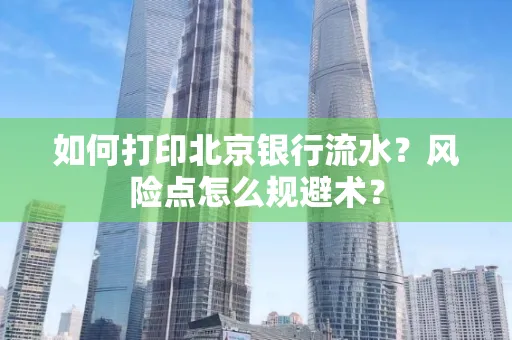 如何打印北京银行流水？风险点怎么规避术？