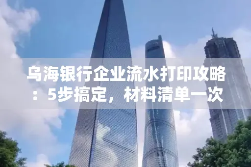 乌海银行企业流水打印攻略：5步搞定，材料清单一次备齐！